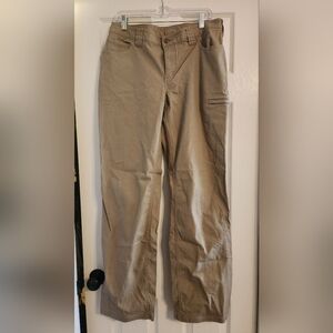 Duluth Trading Co. Khaki Cotton-Spandex Pants